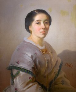 Ritratto di Barbara Guglielminetti Porcelli - Michelangelo Pittatore