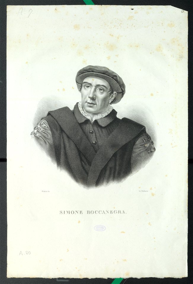 Ritratto di Simone Boccanegra, ante 1893 - Accademia delle Scienze di Torino - Ritratti 0097