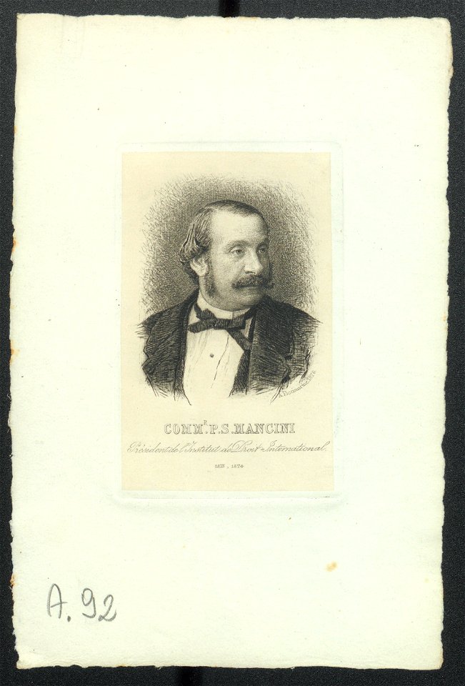 Ritratto di Pasquale Stanislao Mancini, 1876 - Accademia delle Scienze di Torino - Ritratti 0110