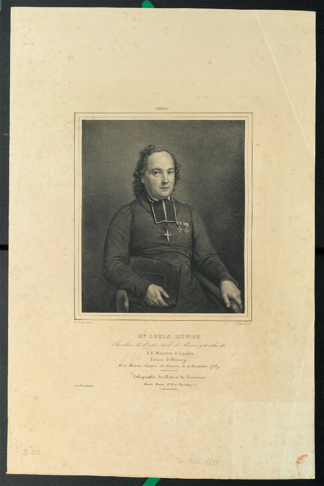 Ritratto di Louis Rendu, 1843 - Accademia delle Scienze di Torino - Ritratti 0123