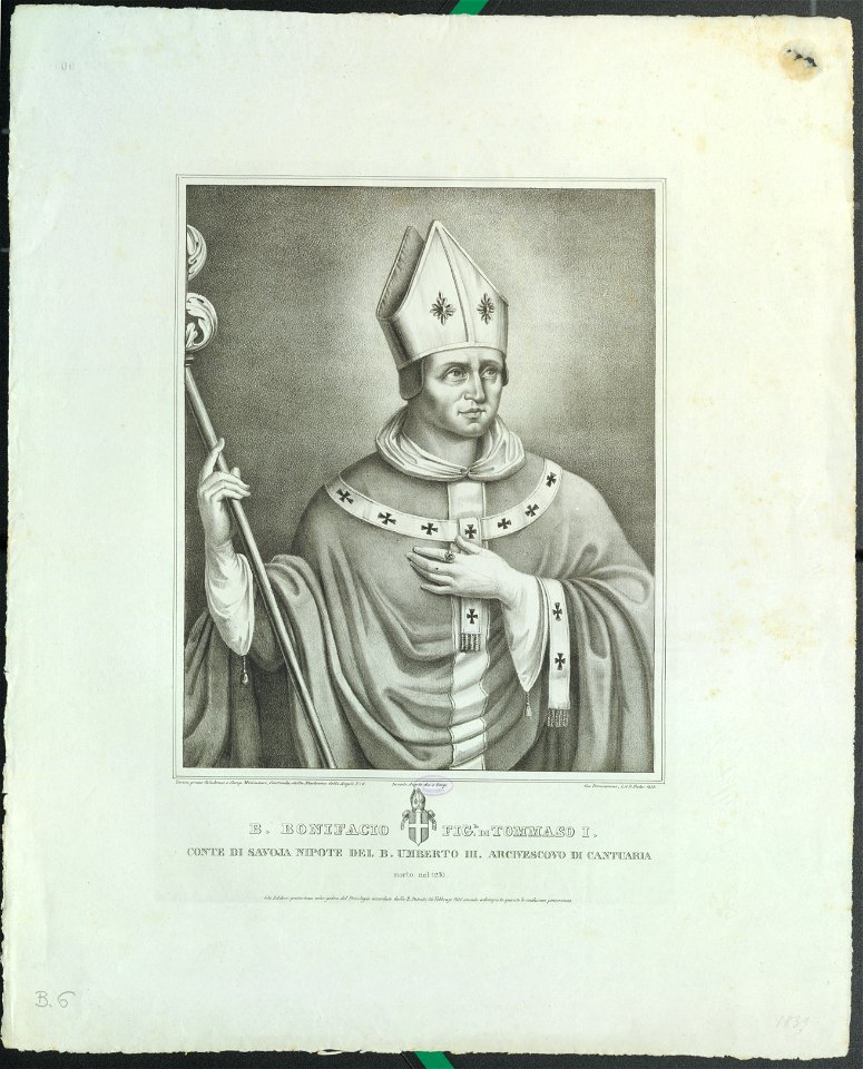 Ritratto di Bonifacio di Savoia, 1839 - Accademia delle Scienze di Torino - Ritratti 0119