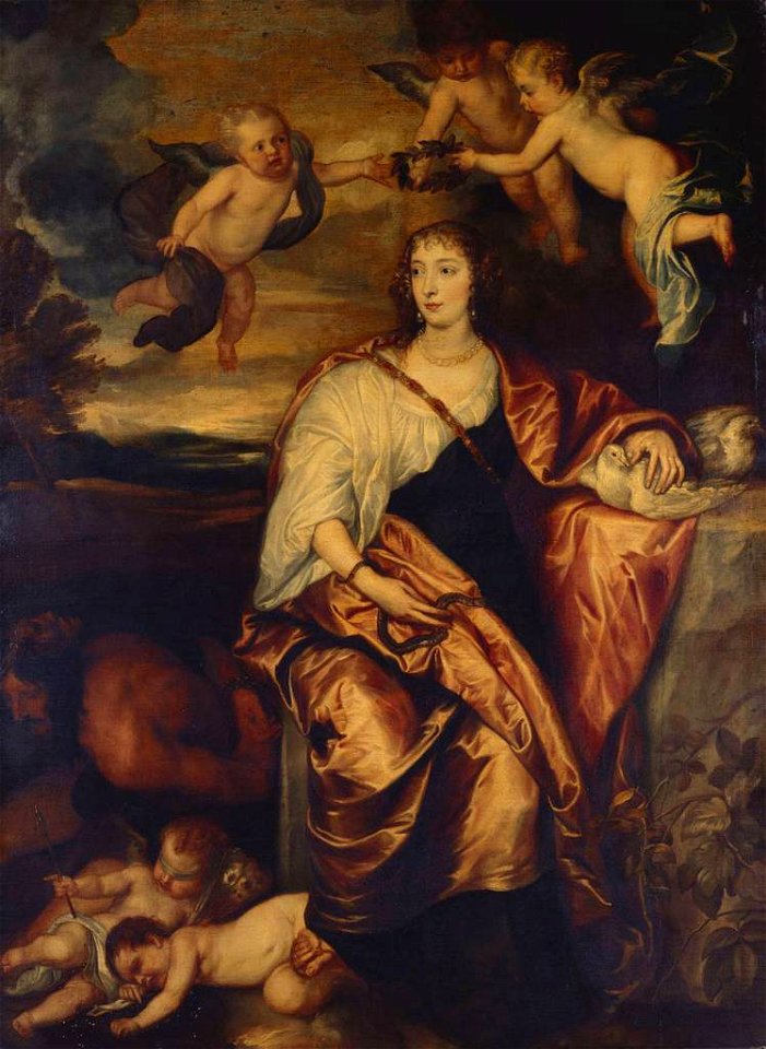 Ritratto di Lady Digby come Prudenza - copia da Van Dyck