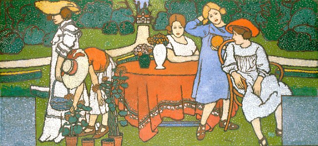 Rippl-Rónai, József - Panel-Picture for the Schiffer Villa - Google Art Project
