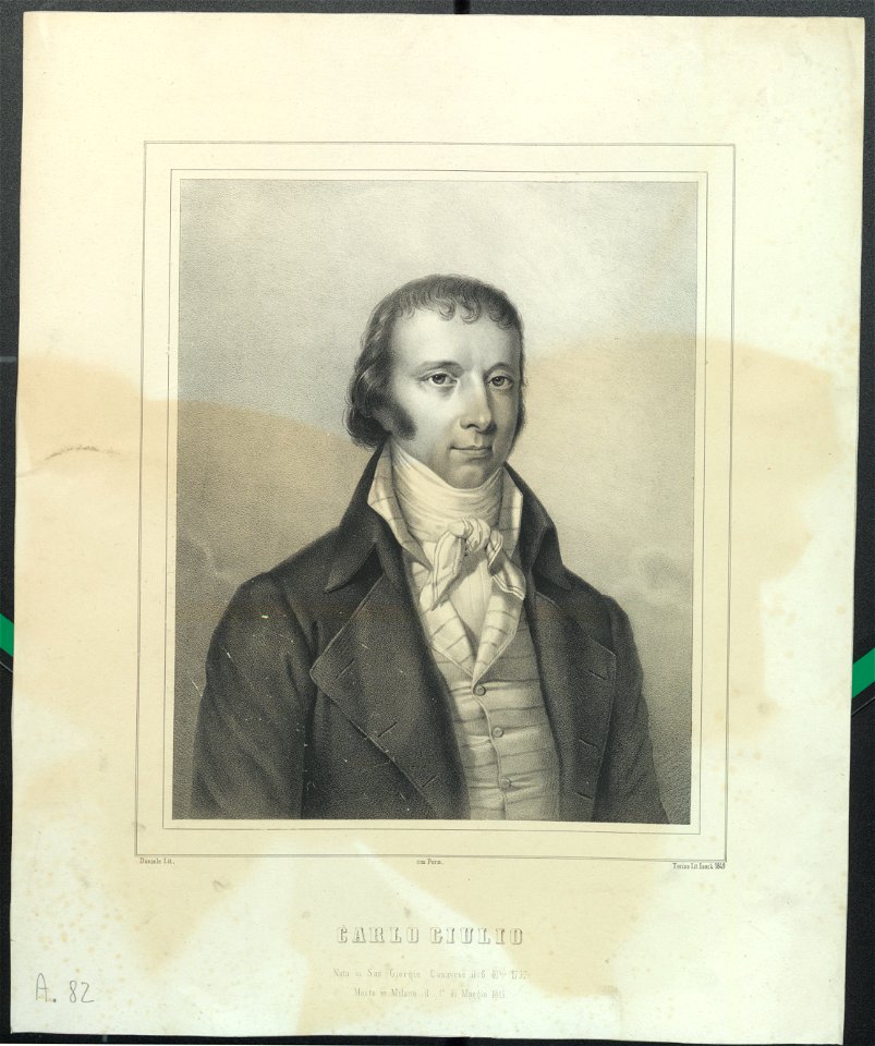 Ritratto di Carlo Stefano Nicolao Giulio, 1849 - Accademia delle Scienze di Torino - Ritratti 0099