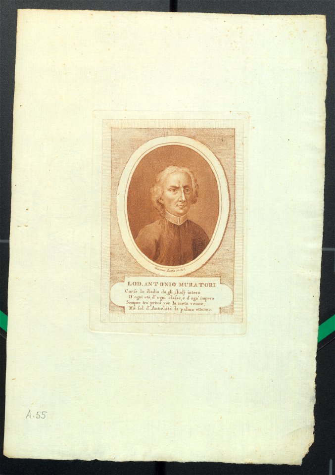 Ritratto di Lodovico Antonio Muratori, fine XVIII sec. - Accademia delle Scienze di Torino - Ritratti 0059