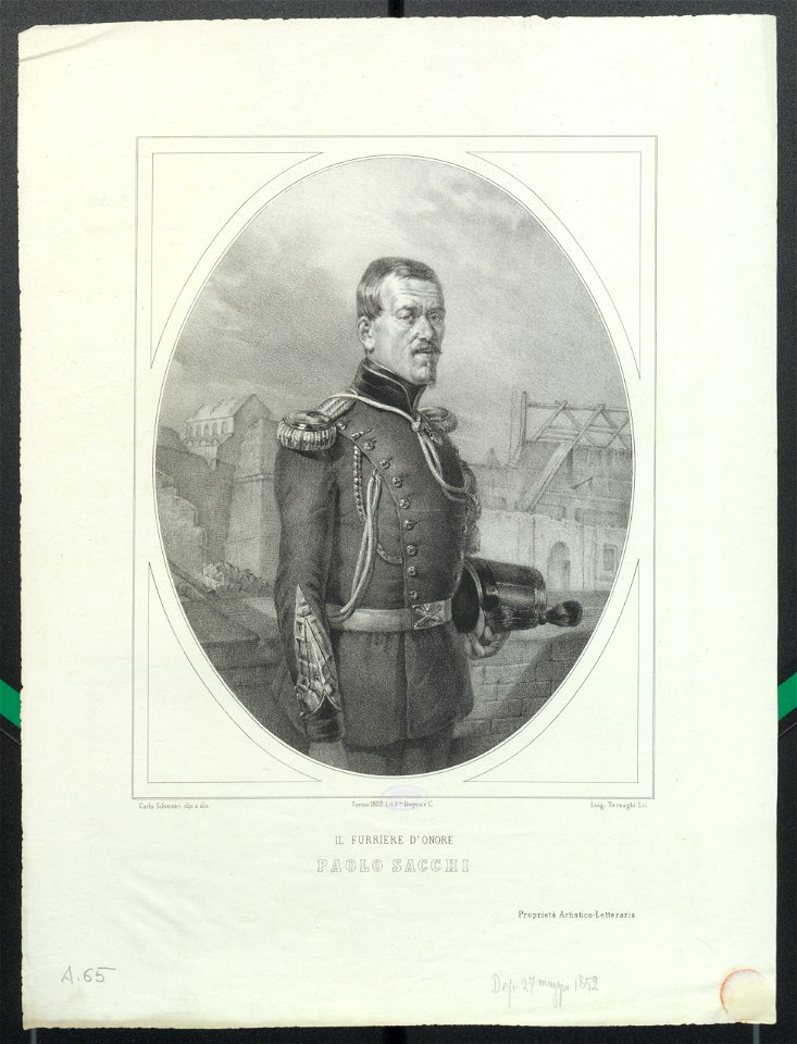 Ritratto di Paolo Sacchi, 1832 - Accademia delle Scienze di Torino - Ritratti 0069