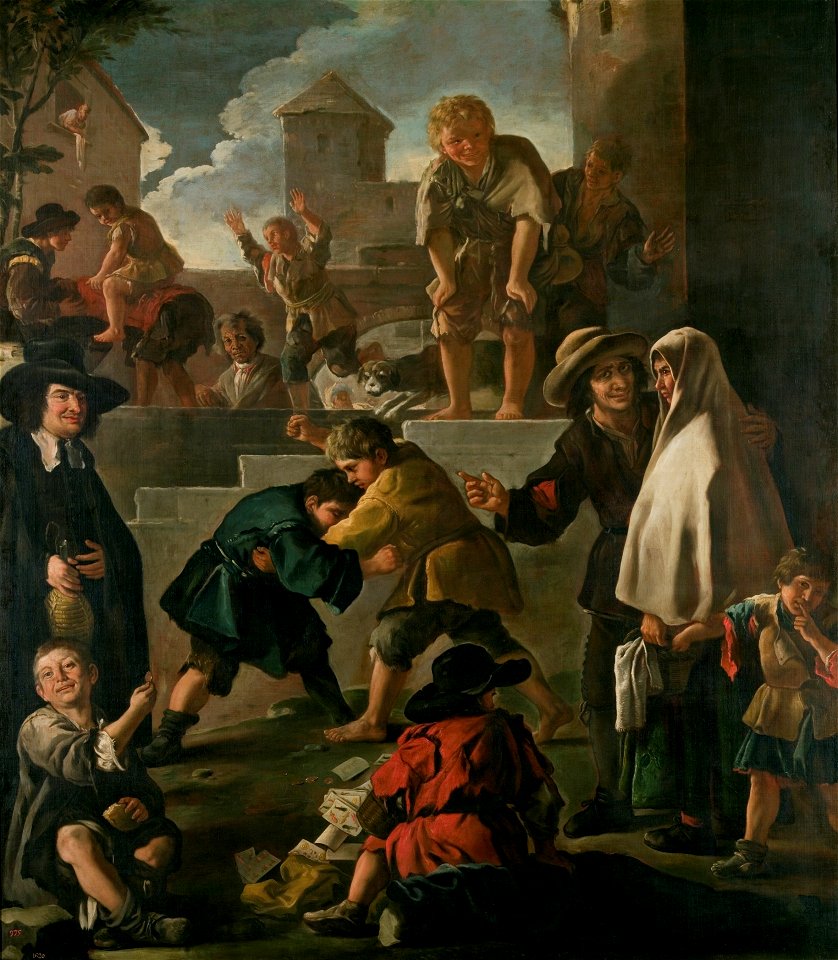 Riña de muchachos, de Luca Giordano (Museo del Prado)