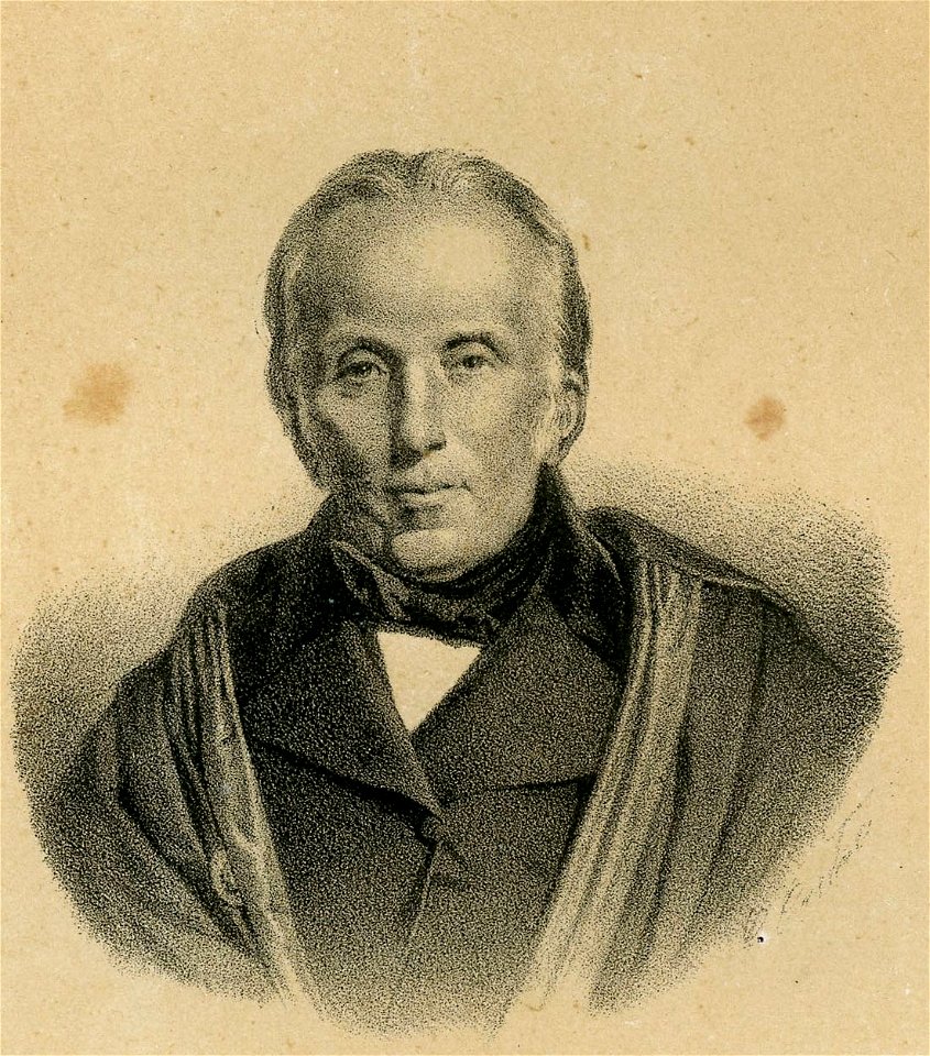 Ritratto di Maurizio Bufalini litografia
