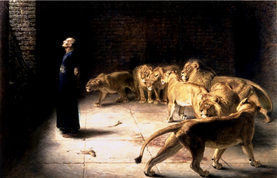 Briton Riviere - Daniel's Answer to the King (Manchester Art Gallery)