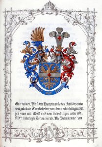 Ritterstandsdiplom - Seligmann 1874 - Wappen