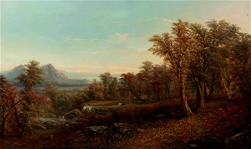 Landscape with Distant Mountains by Paul Ritter, oil