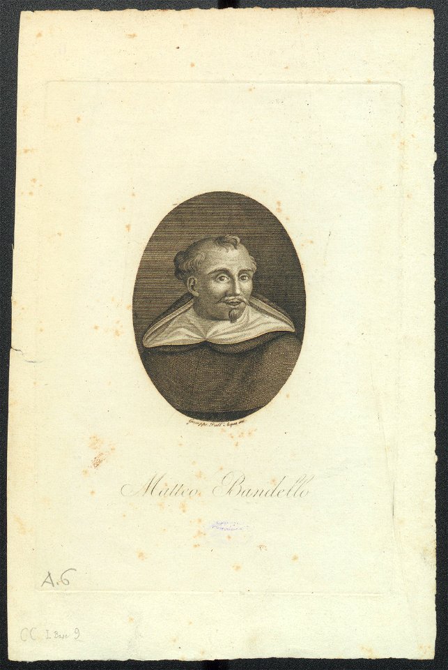 Ritratto di Matteo Bandello, ante 1829 - Accademia delle Scienze di Torino - Ritratti 0007