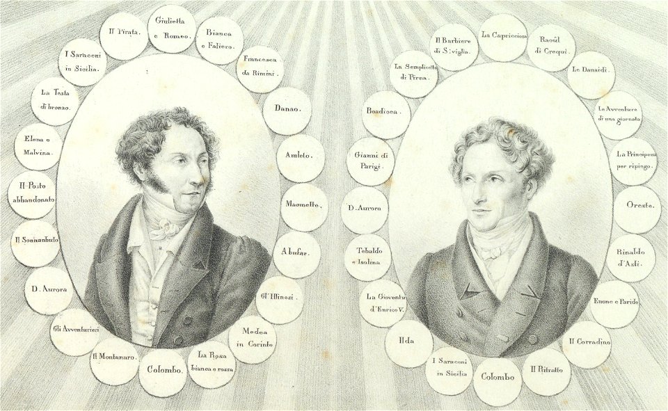 Ritratto di Felice Romani e Francesco Morlacchi, 1828 - Accademia delle Scienze di Torino - Ritratti 0122 C (cropped)