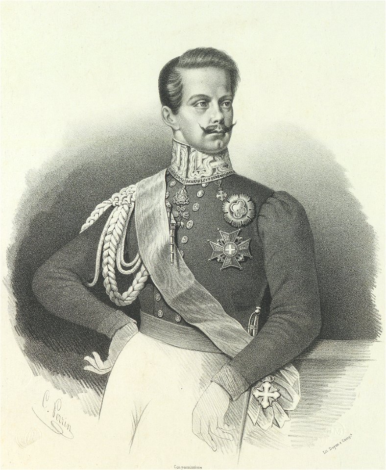 Ritratto di Vittorio Emanuele duca di Savoia, 1842 - Accademia delle Scienze di Torino - Ritratti 0140 B