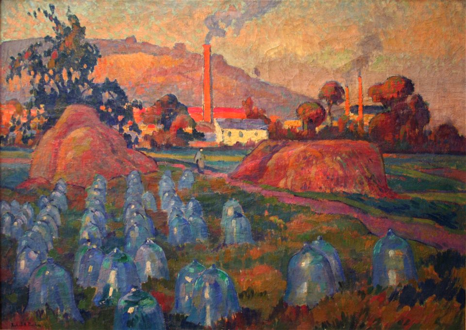 Robert Antoine Pinchon, 1921, Le Jardin maraicher, oil on canvas, 74 x 100 cm, Musée des Beaux-Arts de Rouen.