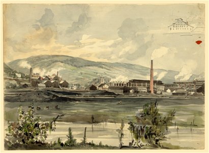 River view with factory LCCN2004661387