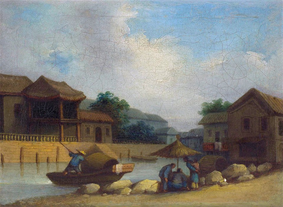 Riverscape, by George Chinnery