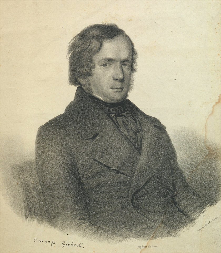 Ritratto di Vincenzo Gioberti, seconda metà XVIII sec. - Accademia delle Scienze di Torino - Ritratti 0065 B