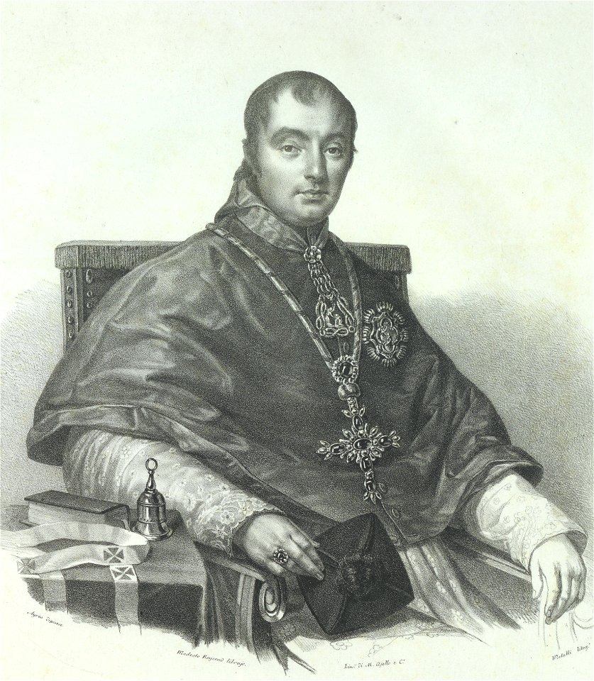 Ritratto di Luigi Fransoni, canonico, 1833 - Accademia delle Scienze di Torino - Ritratti 0126 C