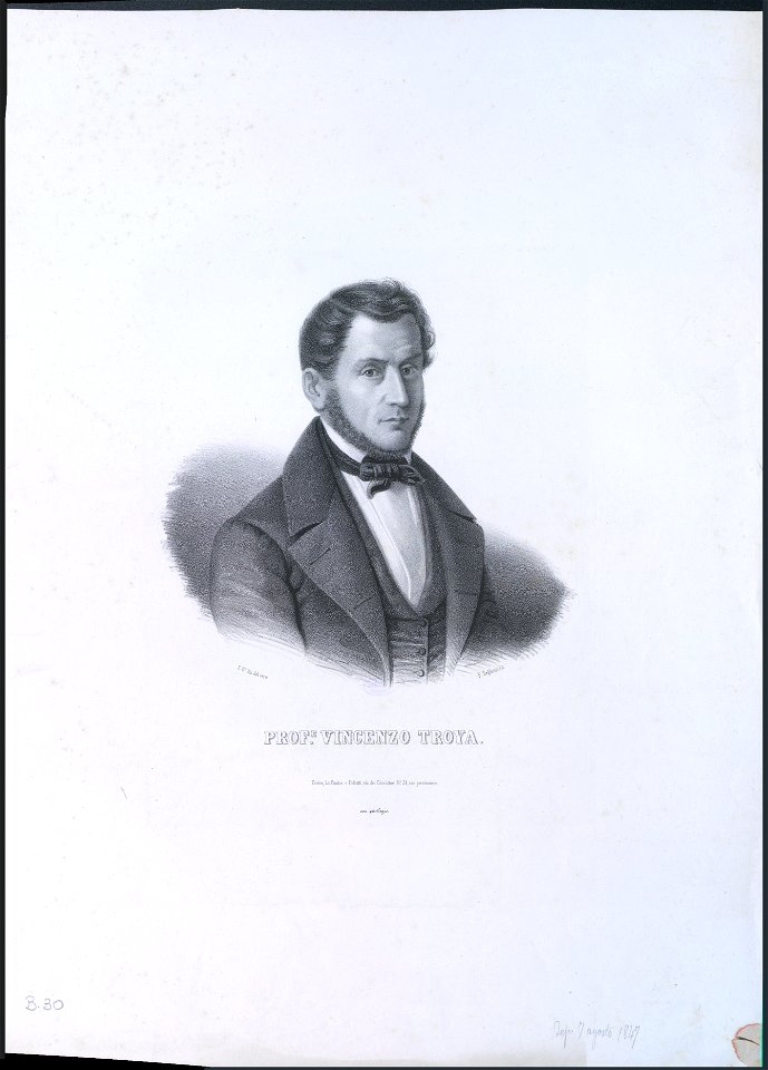 Ritratto di Vincenzo Troya, 1847 - Accademia delle Scienze di Torino - Ritratti 0144