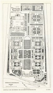 Rixdorfer Krankenhaus - Lageplan und Grundrisse, 1907