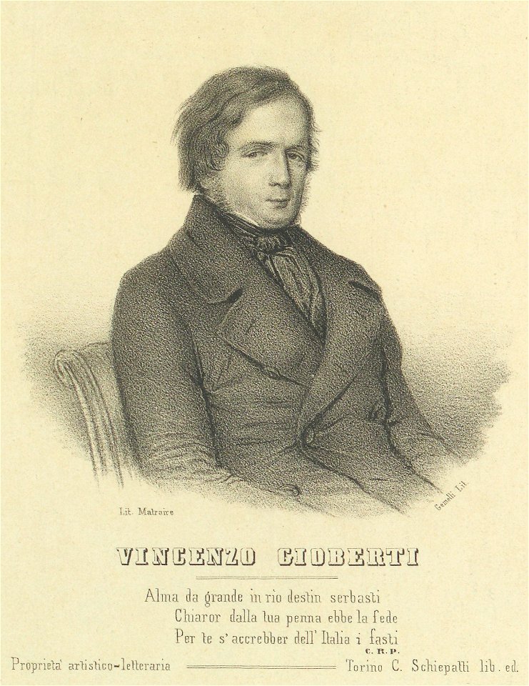Ritratto di Vincenzo Gioberti, 1847 - Accademia delle Scienze di Torino - Ritratti 0029 B
