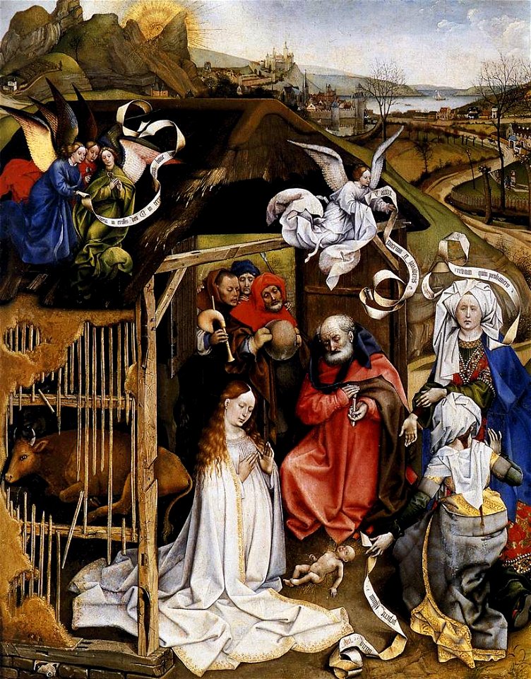 Robert Campin - The Nativity - WGA14426