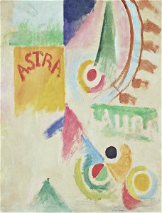 Robert Delaunay - Football. L'Équipe de Cardiff - 1916 - Museum of Modern Art
