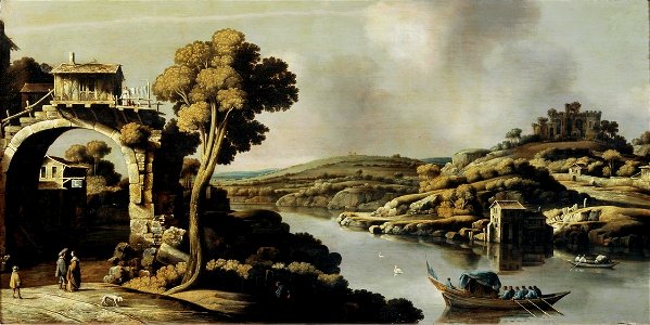 River Landscape by Claude de Jongh Centraal Museum 12180. Free illustration for personal and commercial use.