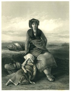 Robert - Femme du Brigand - Steel Engraving