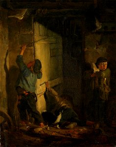 Robbing the Pigeon Roost - Frederick Arthur Bridgman