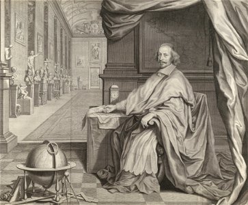 Robert Nanteuil, Cardinal Jules Mazarin Seated Within the Gallery of his Palace, 1659