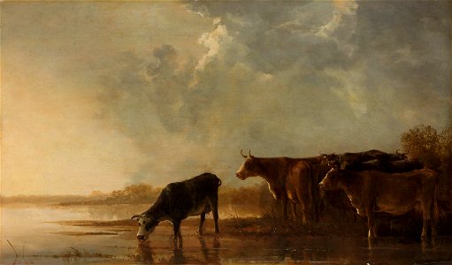 Rivierlandschap met koeien Rijksmuseum SK-A-3957