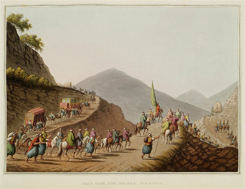 Road over the Balkan Mountain - Mayer Luigi - 1810