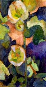 Robert Delaunay - White Hollyhock - 1909 - Private collection