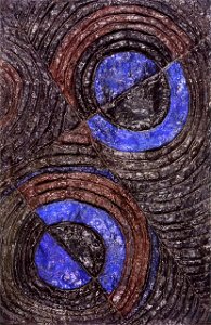 Robert Delaunay - Brown and Blue Relief - 1932 - Private collection