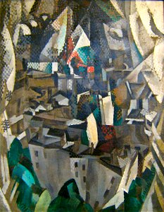 Robert Delaunay, 1910, La ville no. 2, oil on canvas, 146 x 114 cm, Musée National d'Art Moderne, Centre Georges Pompidou, Paris