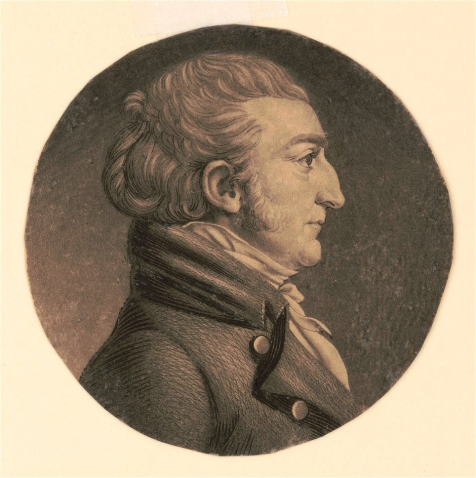 Robert Beverly IV, head-and-shoulders portrait, right profile LCCN2007676885, Charles Balthazar Julien Févret de Saint-Mémin, 1807