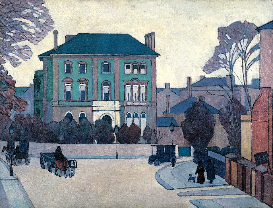 Robert Bevan - The green house, St John's Wood - Google Art Project