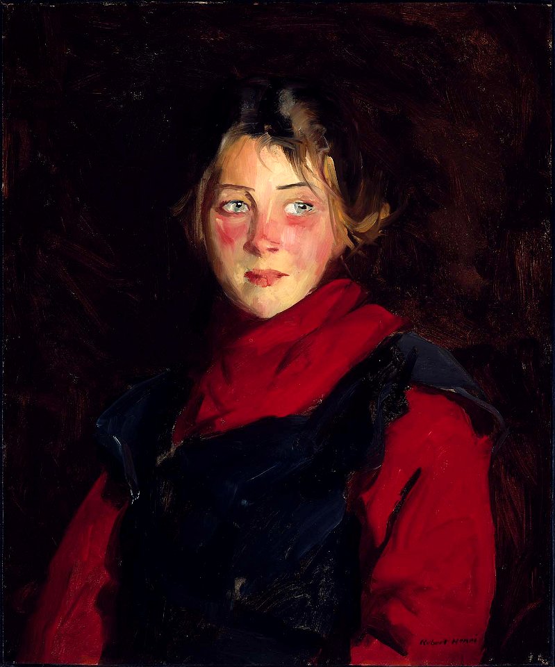 Robert Earle Henri - Irish Girl (Mary O'Donnel) - 48.562 - Museum of Fine Arts