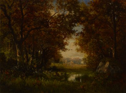Robert Crannell Minor - Scene in the Forest of Fontainebleau - 1972.7.1 - Yale University Art Gallery