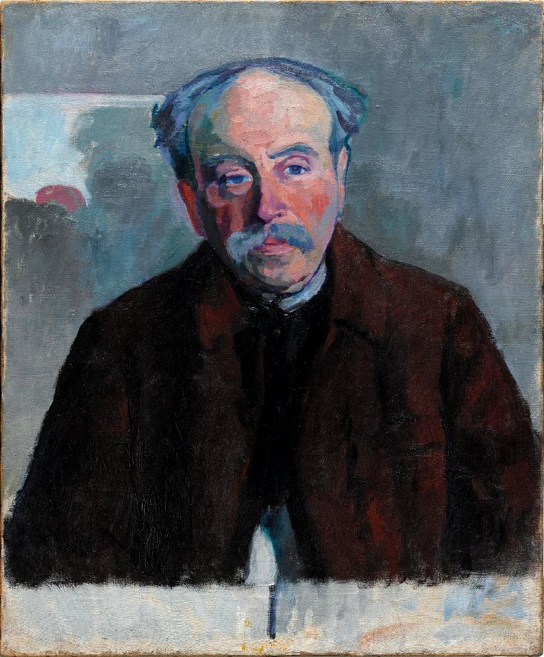 Robert Delaunay - Portrait du Douanier Rousseau - 1914 - Musée national d'art moderne