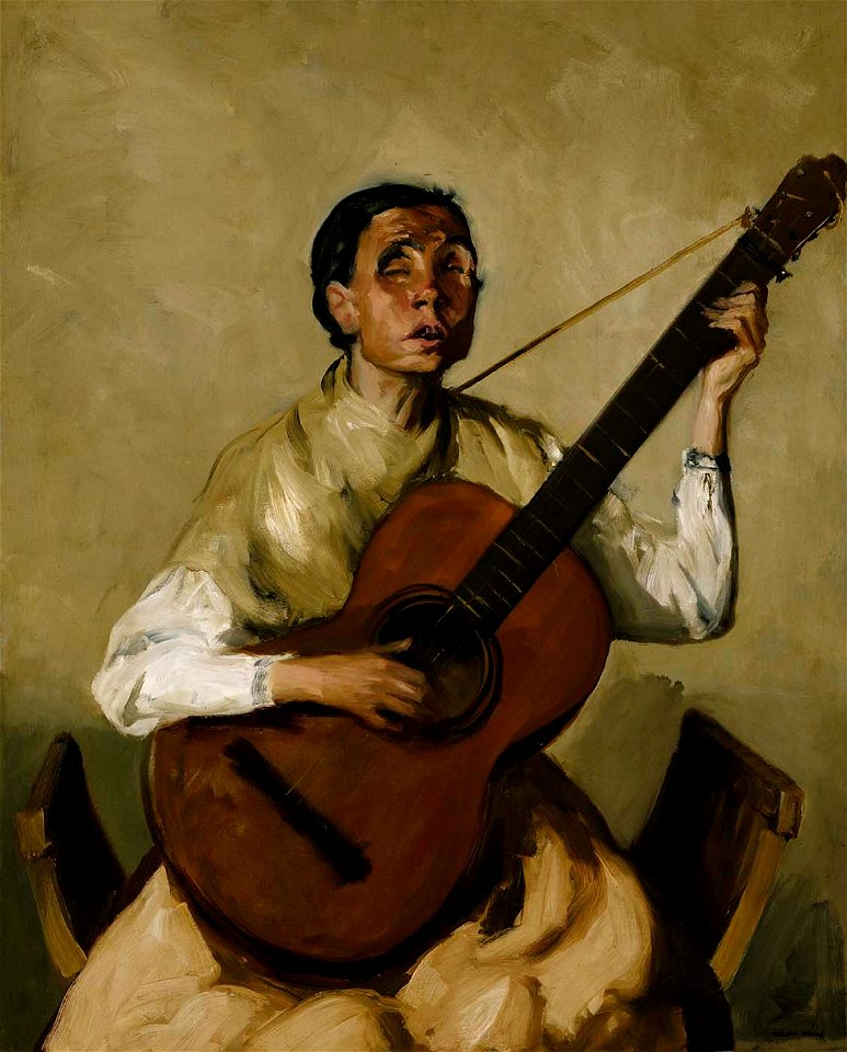 Robert Henri - Blind Spanish Singer - 1967.41 - Smithsonian American Art Museum