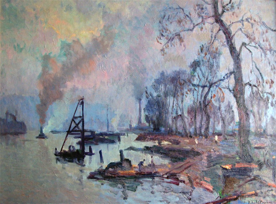 Robert Antoine Pinchon, Bords de Seine aux environ de Rouen