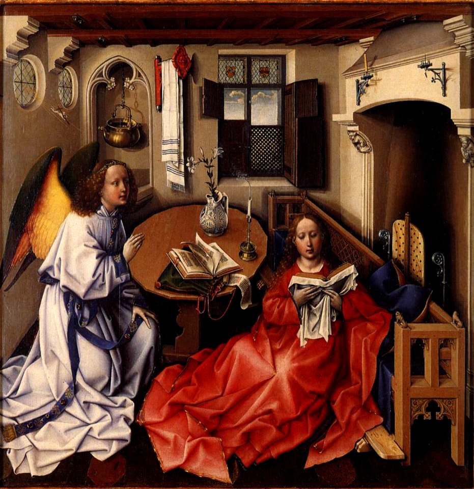 Robert Campin - Mérode Altarpiece (Nativity) - WGA14413 - Free Stock ...