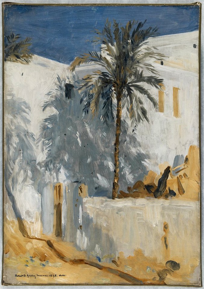Robert David Gauley - Buildings, Assouan - 1958.264 - Fogg Museum