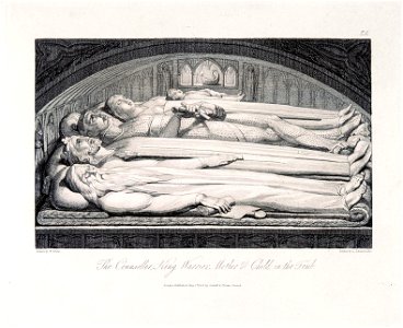 Robert Blair, The Grave, object 5 (Bentley 435-4) The Counsellor King Warrior Mother & Child in the Tomb