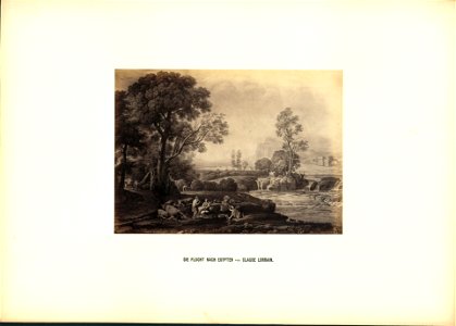Robert Eich Prachtalbum Die Flucht nach Egypten von Claude Lorrain