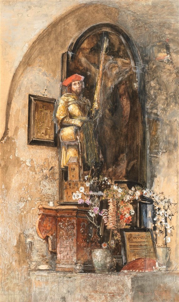 Robert Russ Studie eines Altars 1911