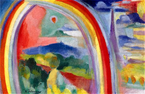 Robert Delaunay - Paris with Rainbow - 1914 - Private collection